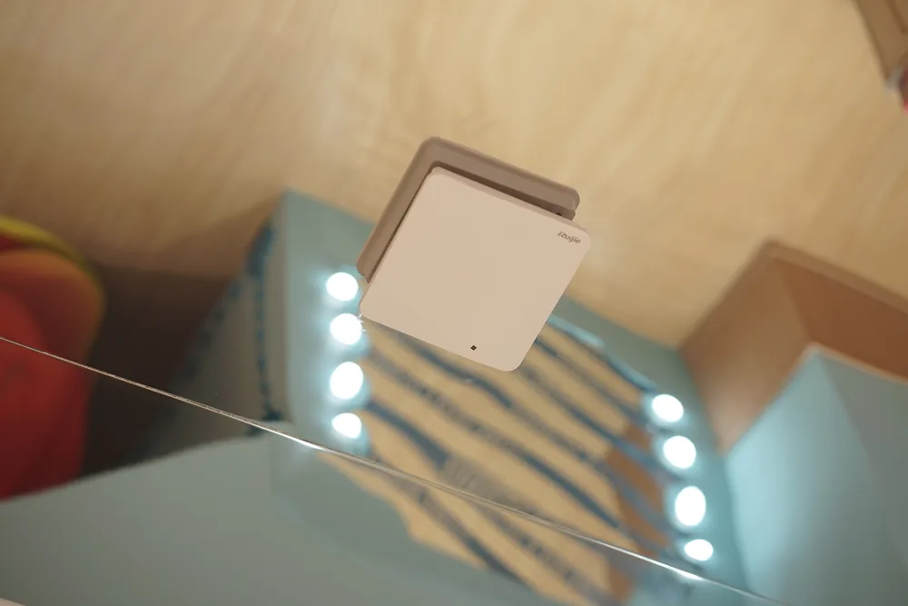 Access point mounted near the transaction area